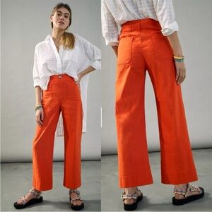 Anthropologie Colette Wide-Leg Pants size 30 Tall High Waisted